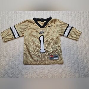 Nike Purdue Boilermakers Baby Football Jersey Gold 3/6M #1